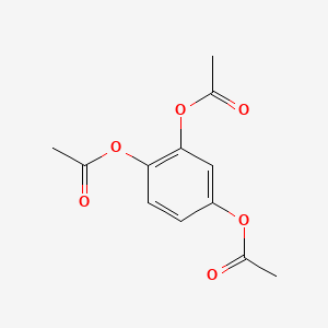 2D skeletal structure of 1,2,4-Benzenetriacetate