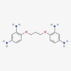 2D skeletal structure of 1,3-Bis-(2,4-Diaminophenoxy)propane