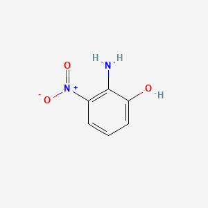 Strukturní vzorec 2D pro 2-Amino-3-Nitrophenol