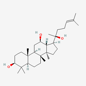 Strukturní vzorec 2D pro (20s)-Protopanaxadiol